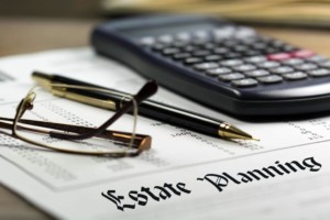 Estate planning documents for elderly parents.